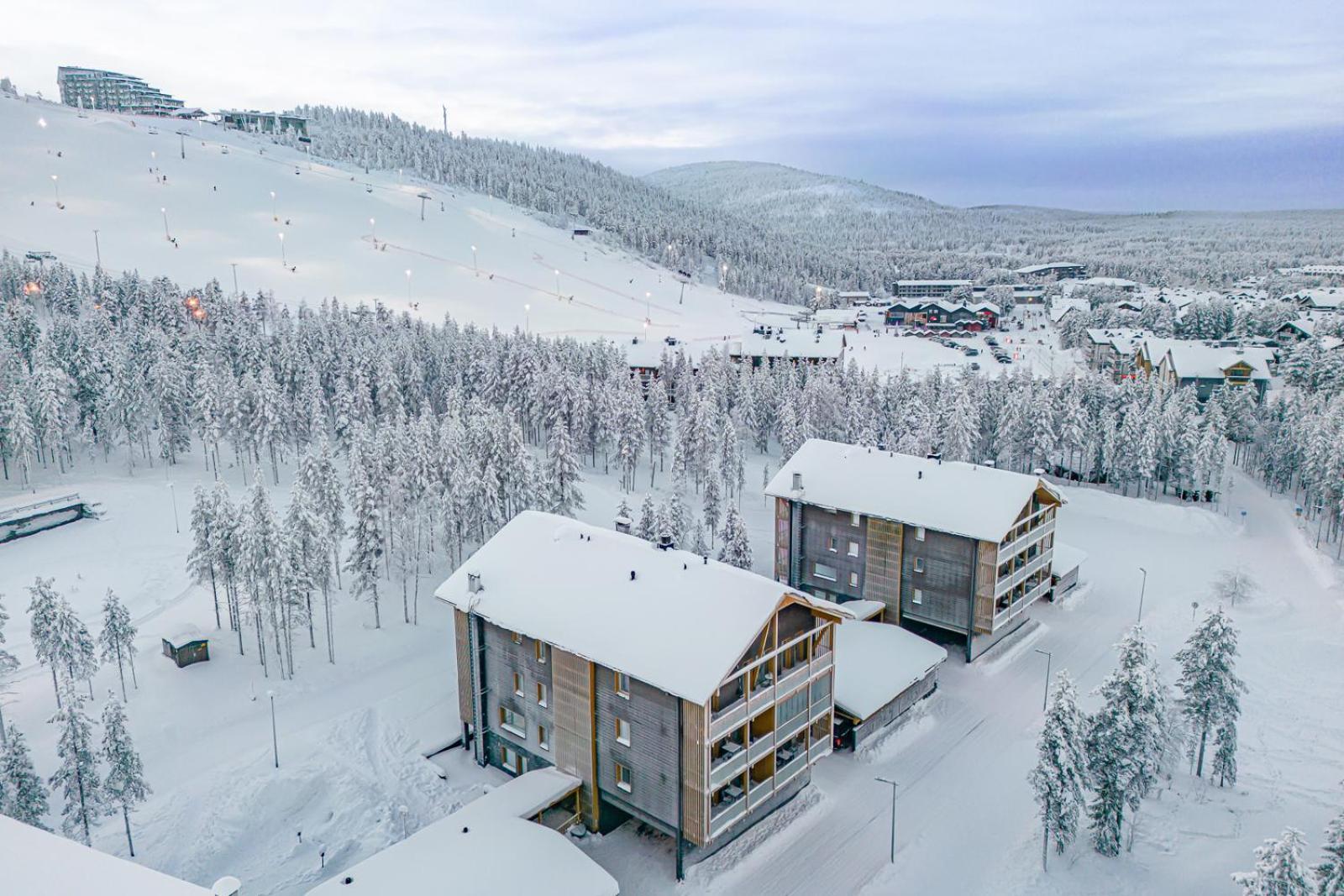 Levi Tunturinlaita A4, Ski-In Ski-Out 3Xbedroom Exteriör bild
